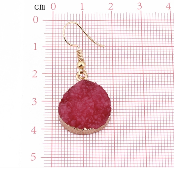 Faux Druzy Earrings - Picture 3 of 5